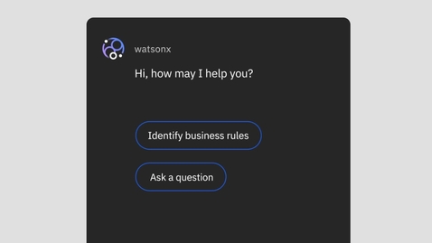 Thumbnail for IBM watsonx Code Assistant for Z: New features and capabilities powered by AI agents