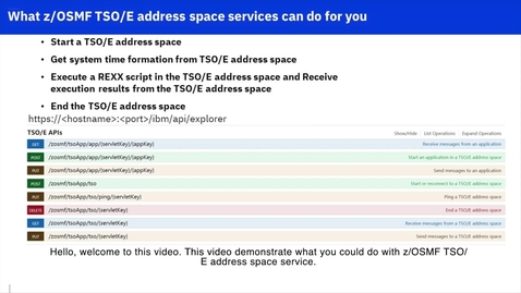 Thumbnail for TSO API