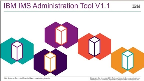 Thumbnail for entry IBM IMS Administration Tool for z/OS - Introduction