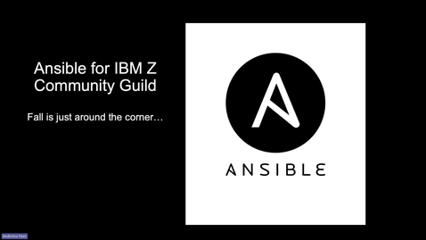Thumbnail for Ansible for IBM Z Community Guild call- September 2025
