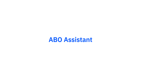 Thumbnail for entry ABO Assistant Overview