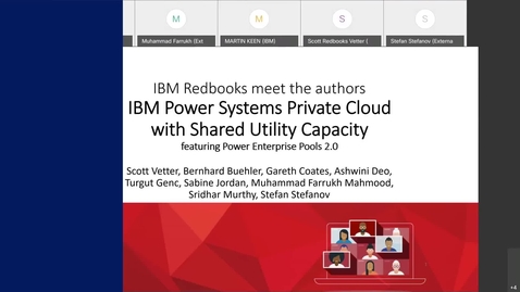 Thumbnail for entry Meet The Authors: IBM Power Systems Private Cloud with Shared Utility Capacity