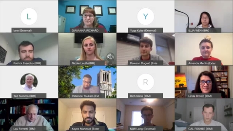 Thumbnail for entry Supply Chain round table - November 1, 2021 - IBM Pathfinder Mentoring Program