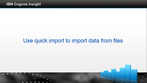 Thumbnail for entry Use quick import to import data from files