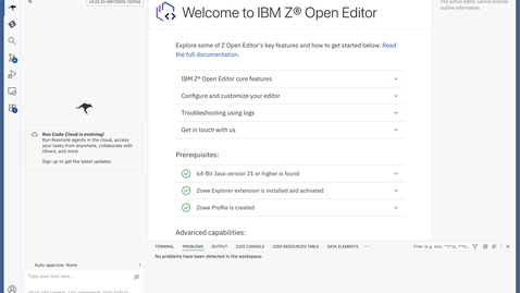 Thumbnail for Demonstration of MCP Tools in IBM Developer for z/OS on VS Code 6.1.0