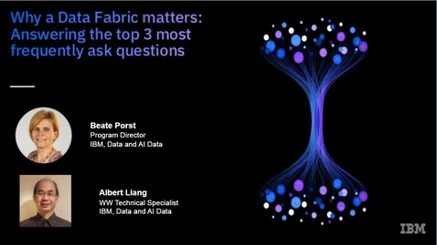 Thumbnail for entry Why a data fabric matters: Answering the top 3 FAQs