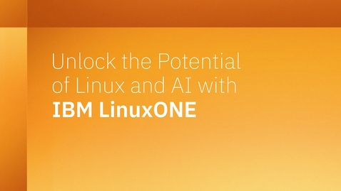 Thumbnail for Witness a Game-Changing Demo: LinuxONE 5 Slashes Costs, Consolidates x86 Workloads