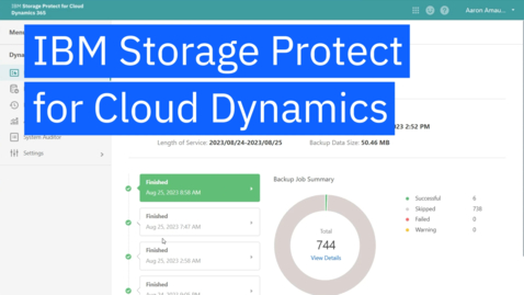 Thumbnail for entry IBM Storage Protect for Cloud Dynamics 365 demo video