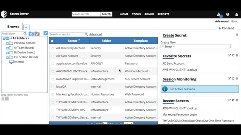 Thumbnail for entry IBM Security Secret Server를 통한 안전한 계정 관리