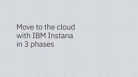 Thumbnail for entry IBM Instana  Cloud Migration SOCIAL TEASER