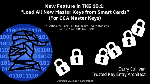Thumbnail for TKE 10.1 video - Load all new master keys from smart cards