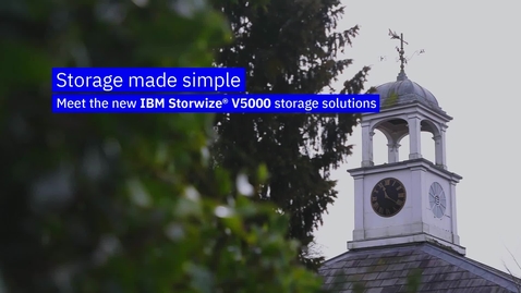 Thumbnail for entry Video del producto IBM Storwize V5000