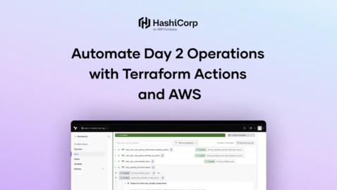 Thumbnail for Automate Day 2 Workflows with Terraform Actions and AWS