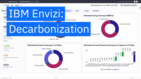 Thumbnail for entry IBM Enviziが脱炭素化に役立つ仕組み: デモ