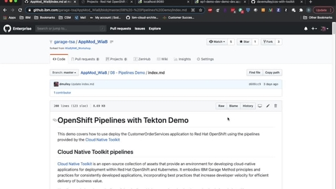 Thumbnail for Using the Cloud Native Toolkit to deploy applications