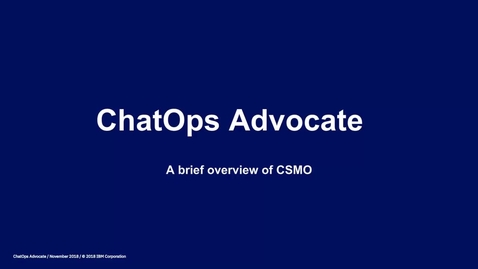 Thumbnail for Cloud Service Management and Operations overview