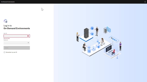 Thumbnail for Creating a target environment and a z/OS instance provision with On-Demand Environments (IBM Test Accelerator for Z)