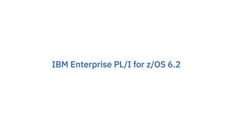 Thumbnail for IBM Enterprise PL/I for z/OS 6.2