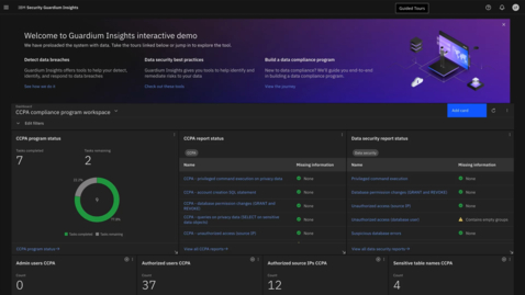 Thumbnail for entry IBM Security Guardium Insights SaaS: CCPA Compliance