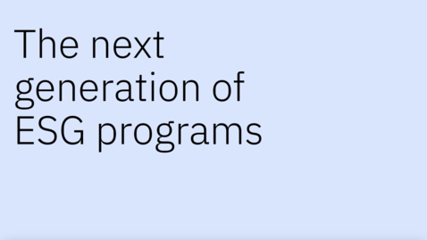 Thumbnail for entry The next generation of ESG programs featuring Jonah Smith