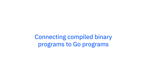 Thumbnail for entry Go on z/OS: Connecting Compiled Binary Programs to Go Programs