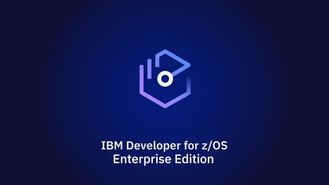 Thumbnail for entry Introduction to IBM Developer for z/OS Enterprise Edition