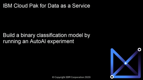 Thumbnail for entry Watson Machine Learning - AutoAI demo