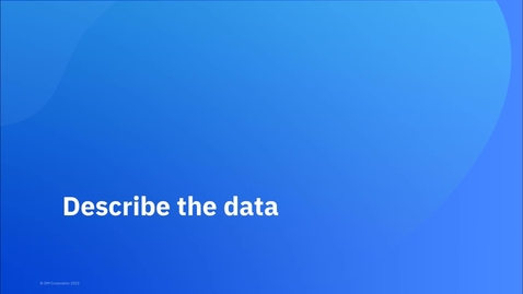 Thumbnail for Exercise 5: Describe the data