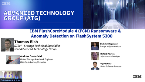 Thumbnail for IBM FlashSystem Virtualize 8.7 FS5300 showing off Real Time Detection of Ransomware using FlashCore Modules, alerting via Storage Insights