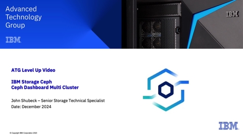 Thumbnail for Ceph Dashboard Multi Cluster