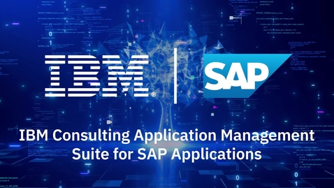 Thumbnail for IBM Consulting Application Management Suite for SAP Applications