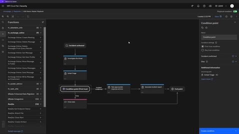 Thumbnail for entry QRadar SOAR Playbook Designer 101 Demo