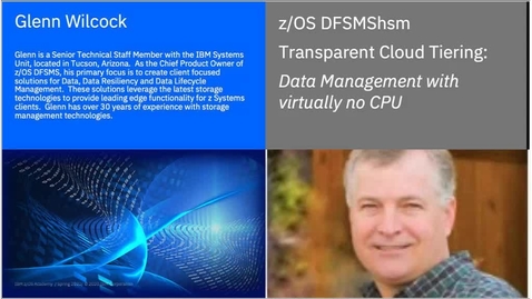 Thumbnail for DFSMShsm Education Series-Transparent Cloud Tiering