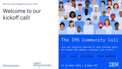 Thumbnail for entry IMS Community Call - Q3 2023