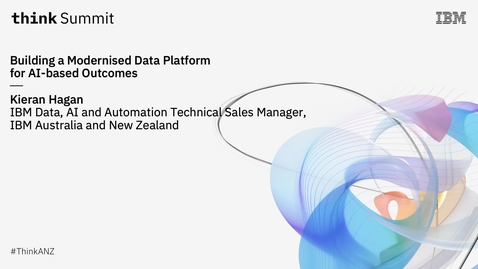 Thumbnail for entry Building a Modernised Data Platform for AI-based Outcomes