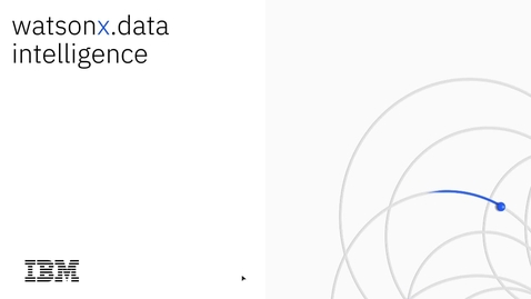 Thumbnail for IBM watsonx.data intelligence - end to end demo