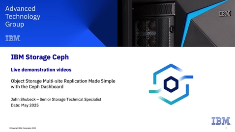 Thumbnail for Ceph Bucket Replication