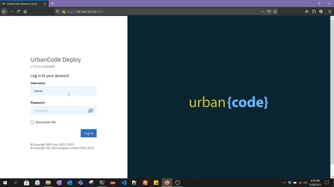 Thumbnail for UrbanCode Deploy Installation Server