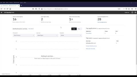 Thumbnail for Configuración del inicio de sesión único con IBM Security Verify