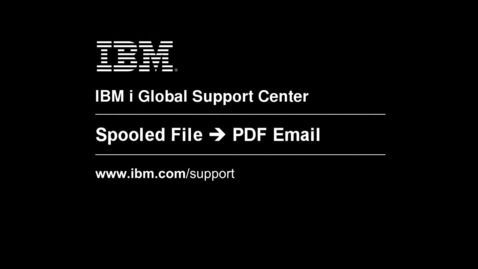 Thumbnail for Sending Spooled Files as Email