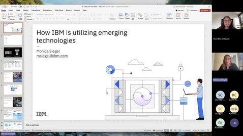 Thumbnail for IBM Z GSAP; Emerging Tech, Enterprise Computing and z/OS (4Q24 - Monica Siegel)
