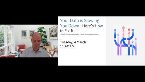 Thumbnail for Webinar-Your data is slowing you down. Here’s how to fix it with Streaming Data