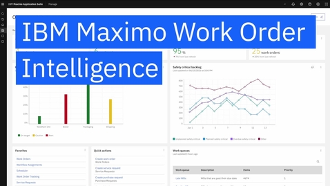 Thumbnail for entry Maximo Work Order Intelligence: Where AI meets maintenance excellence