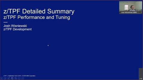 Thumbnail for entry z/TPF Internship: Performance Measurement