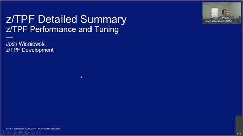Thumbnail for z/TPF Internship: Performance Measurement