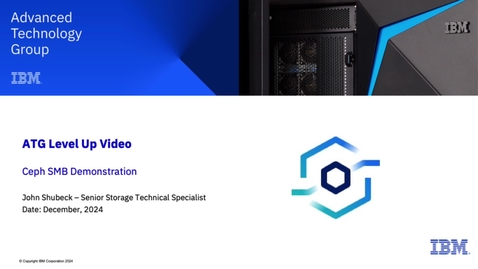 Thumbnail for Ceph SMB Demonstration