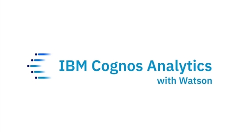 Thumbnail for entry IBM Cognos Analytics with Watson - How to convert a list report to a crosstab report