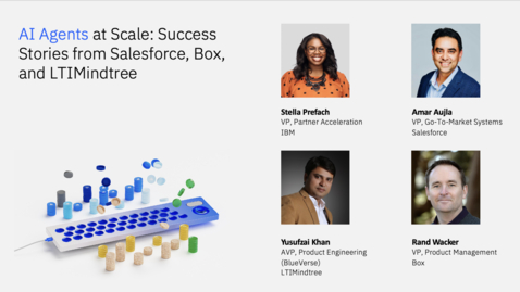 Thumbnail for AI Agents at Scale: Success Stories from Salesforce, Box and LTIMindtree Webinar