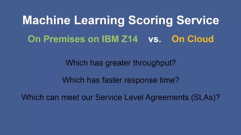 Thumbnail for Alex Feinberg - Get faster insights with IBM Machine Learning on z/OS