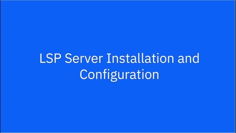 Thumbnail for IBM Engineering System Design Rhapsody - Language Server Protocol Installation